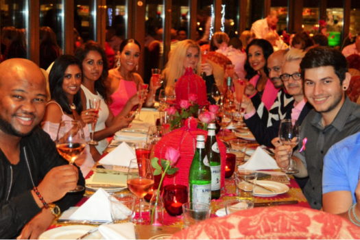 DIPPED IN PINK & LEFT TP SPARKLE AT THE PINK TABLE PROJECT