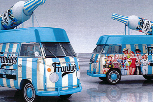 FRANKIES NEW RETRO VAN HITS GP STREETS