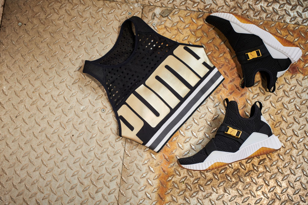 puma x selena gomez defy mid varsity sneakers
