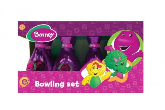 THE SUPER PINK BARNEY BOWLING SET A MUST FOR ALL KIDS