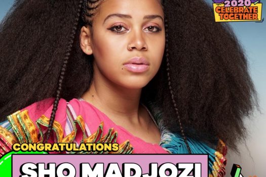 SHO MADJOZI SCOOPS THE NICKELODEON’S KIDS CHOICE AWARDS 2020