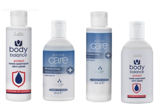 AVON JUSTINE ADD ALCOHOL-BASED SANITISERS TO THEIR PRODUCT RANGE