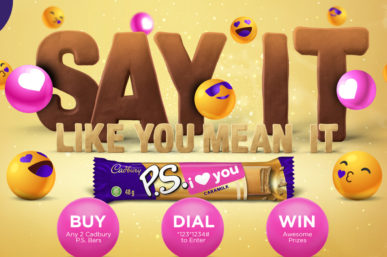 SPREAD THE LOVE & SAY IT LIKE U MEAN IT WITH CADBURY P.S