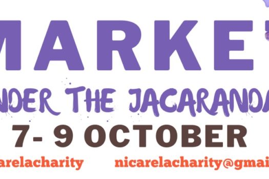 FUN IN THE SUN FOR A GOOD CAUSE AT THE MARKET UNDER THE JACARANDAS