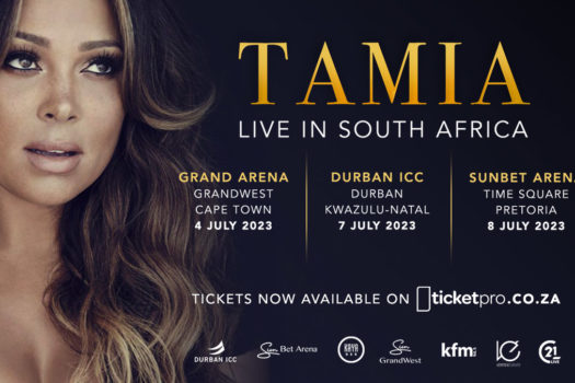 TAMIA BACK IN SA FOR THREE CITY TOUR THIS JULY 