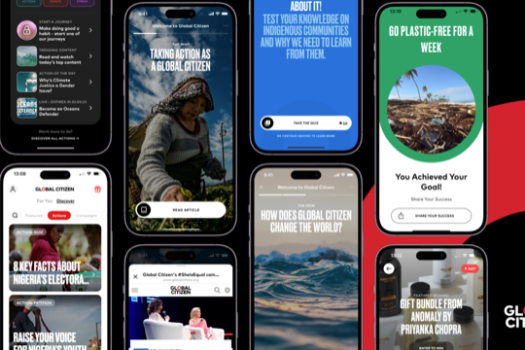 REDESIGNED GLOBAL CITIZEN APP INTROS NEW FORM OF ADVOCACY