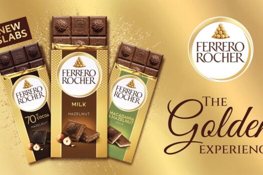 FERRO ROCHER® CHOCOLATE SLABS. A GOLDEN EXPERIENCE